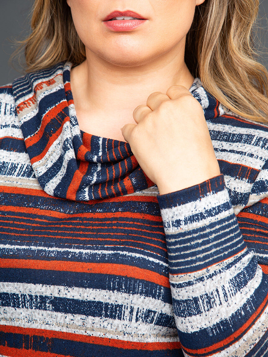 Long Sleeve Cowl Neck Top Image 5