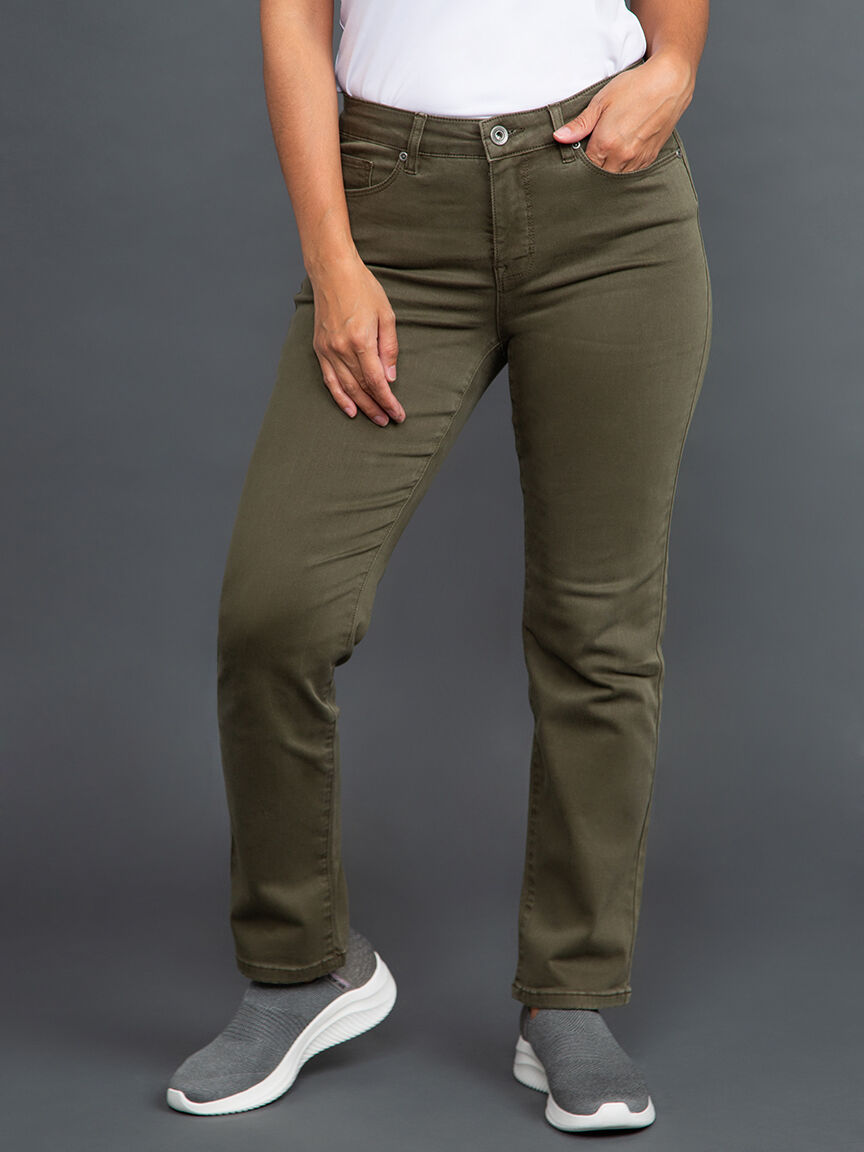 Petite 5 Pocket Colored Jeans Image 2