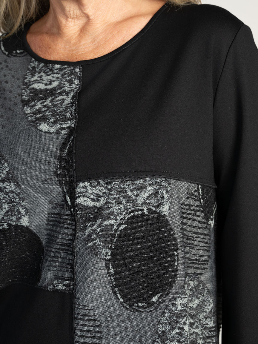 Long Sleeve Patchwork Top