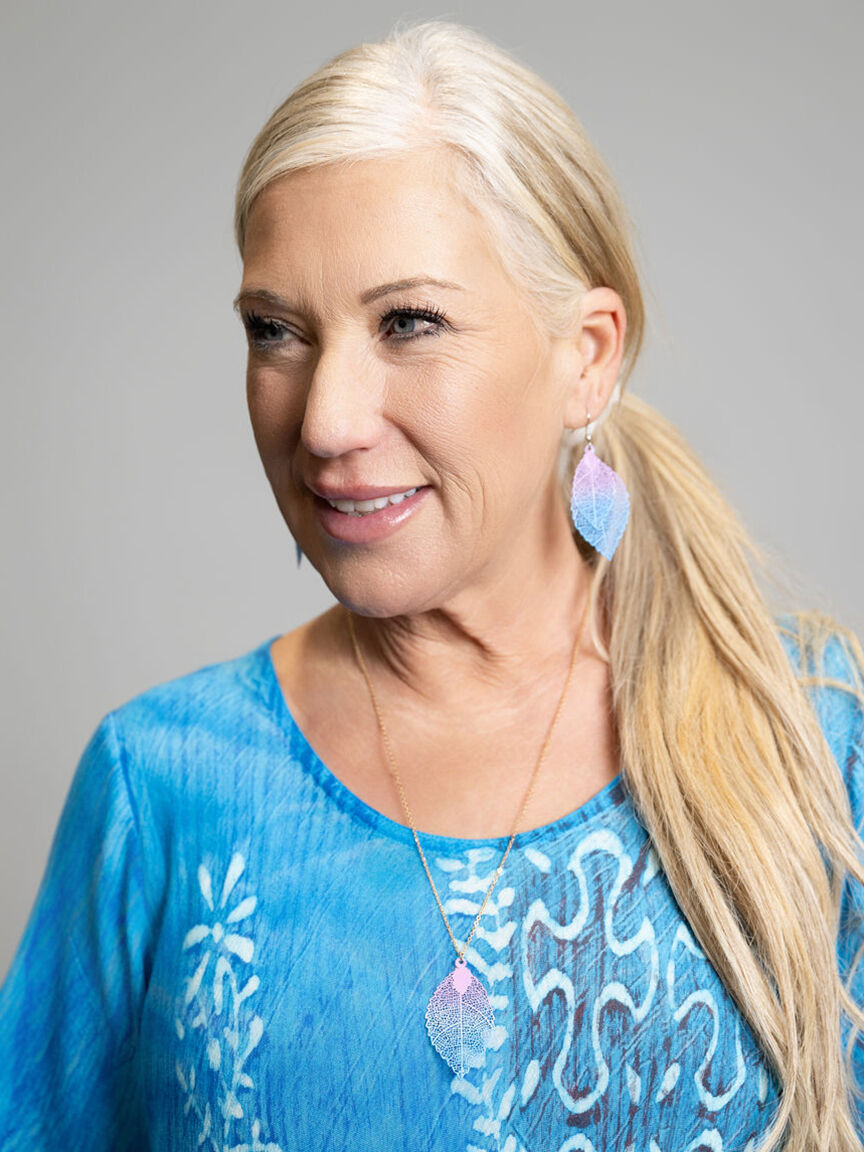 Short Sleeve Tie-Dye Midi Dress With Asymmetrical Hem