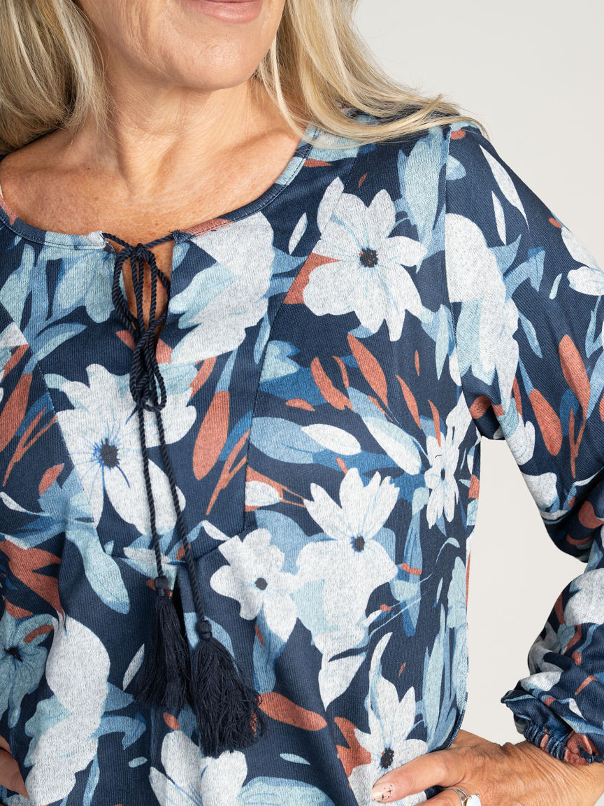 Notched Neckline Top 