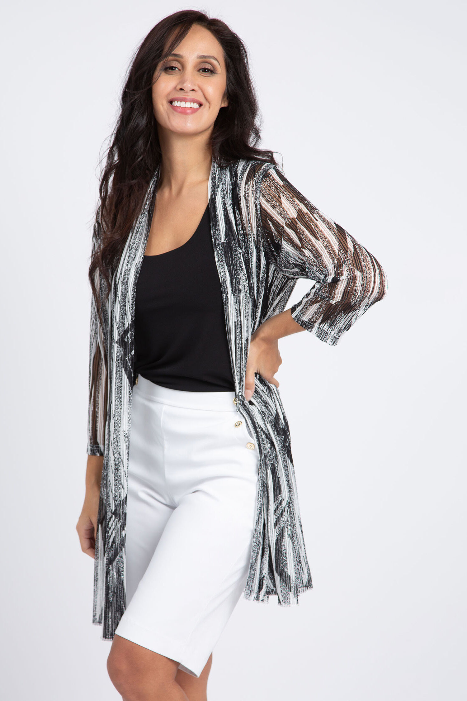 Open Front Lace Cardigan  Image 2