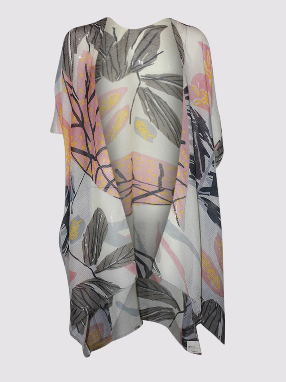 Leaf Print Kimono Image 1
