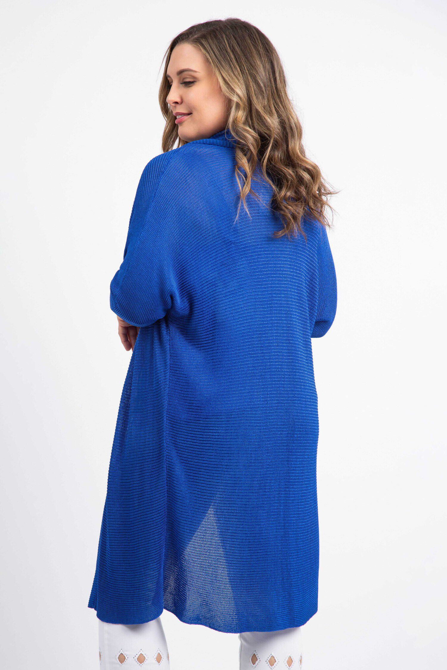 Elbow Sleeve Knit Cardigan Image 4