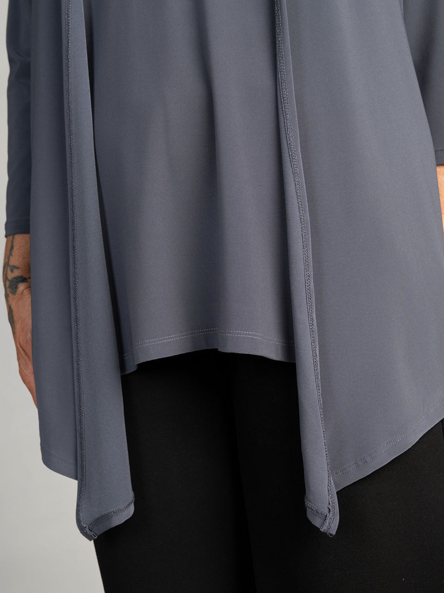 3/4 Sleeve Open Front Cardigan Image 4