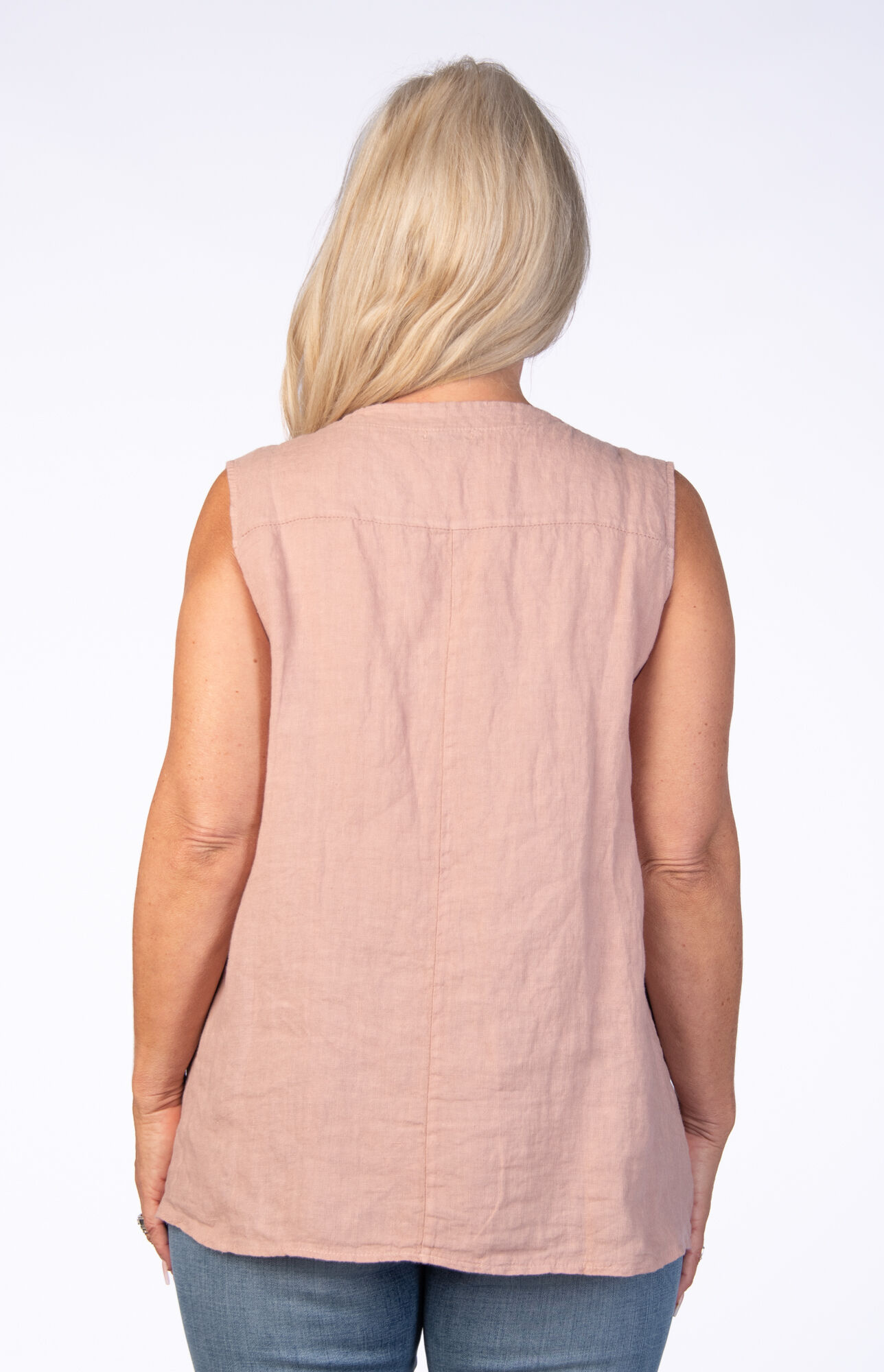 Italian Linen Tank Image 2