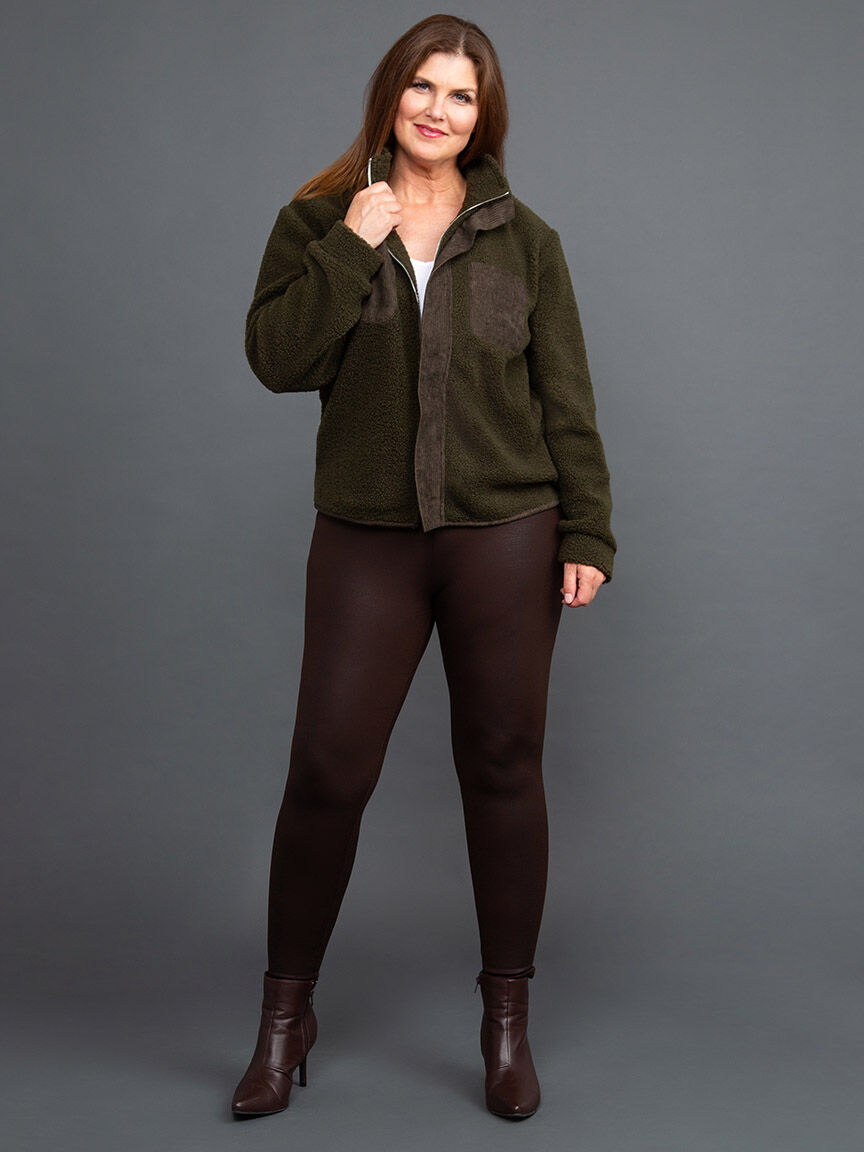 Zip-Up Boucle Jacket