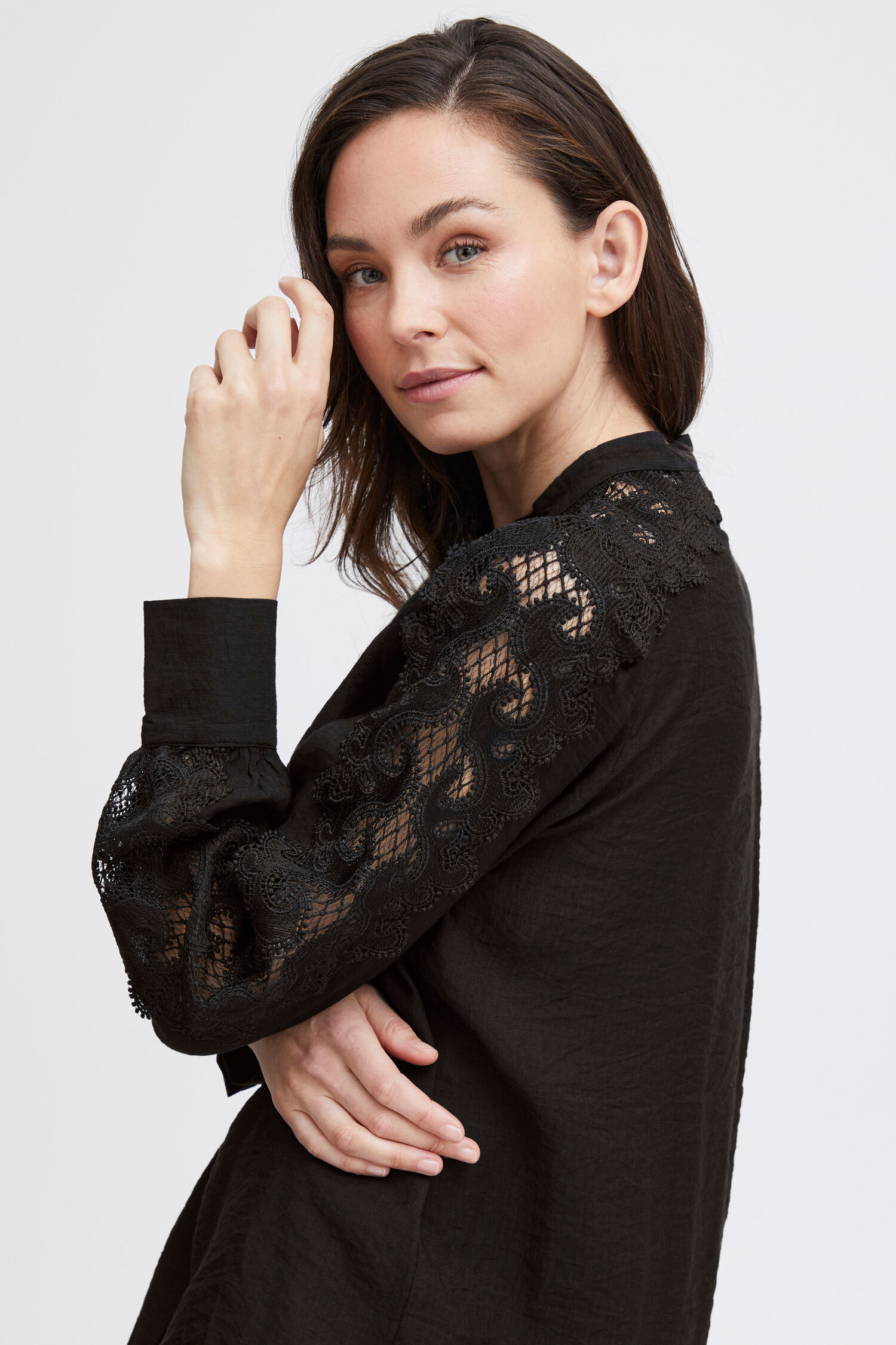 Lace Sleeve Blouse Image 3