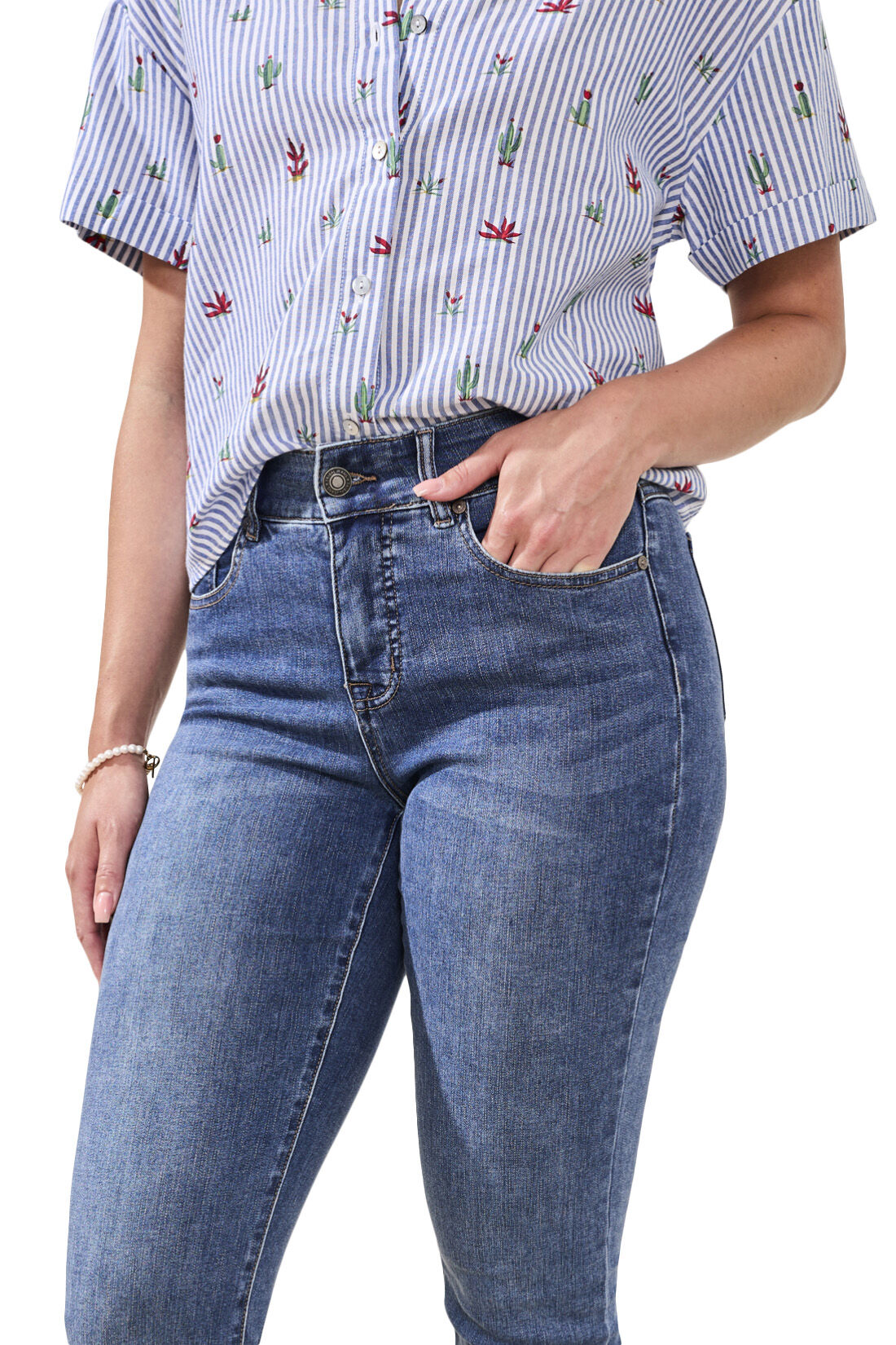 Petite Curvy 5 Pocket Jeans