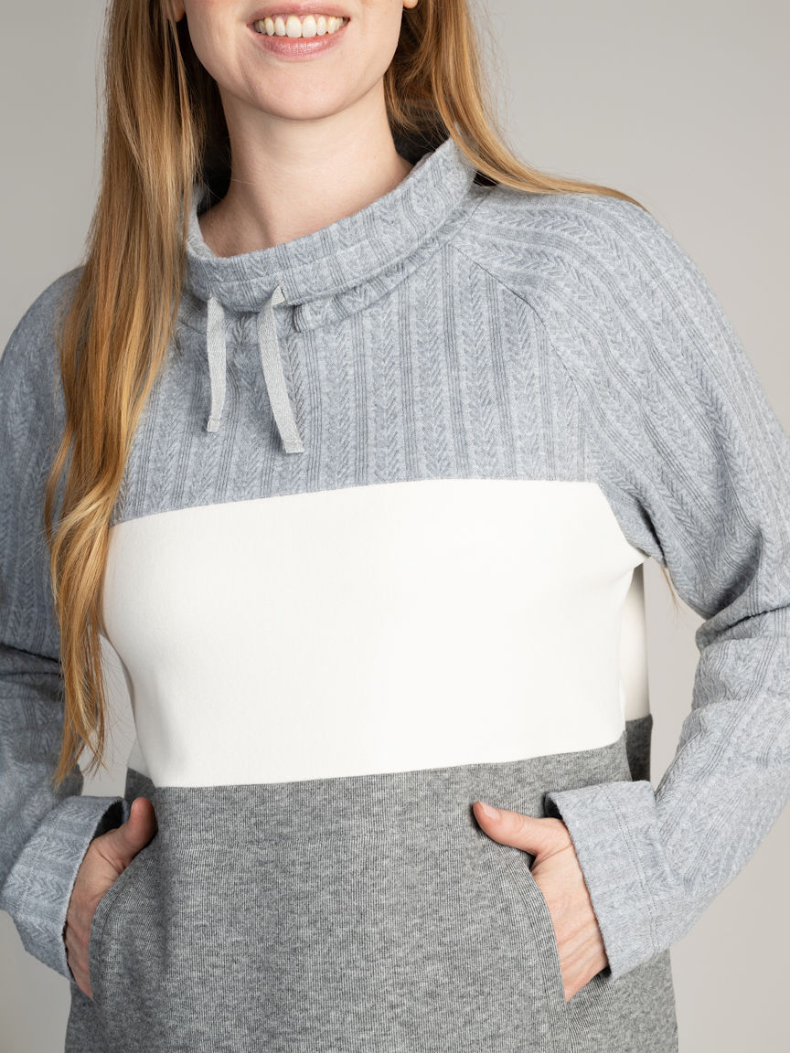Colour Block Cowl Neck Top Image 2