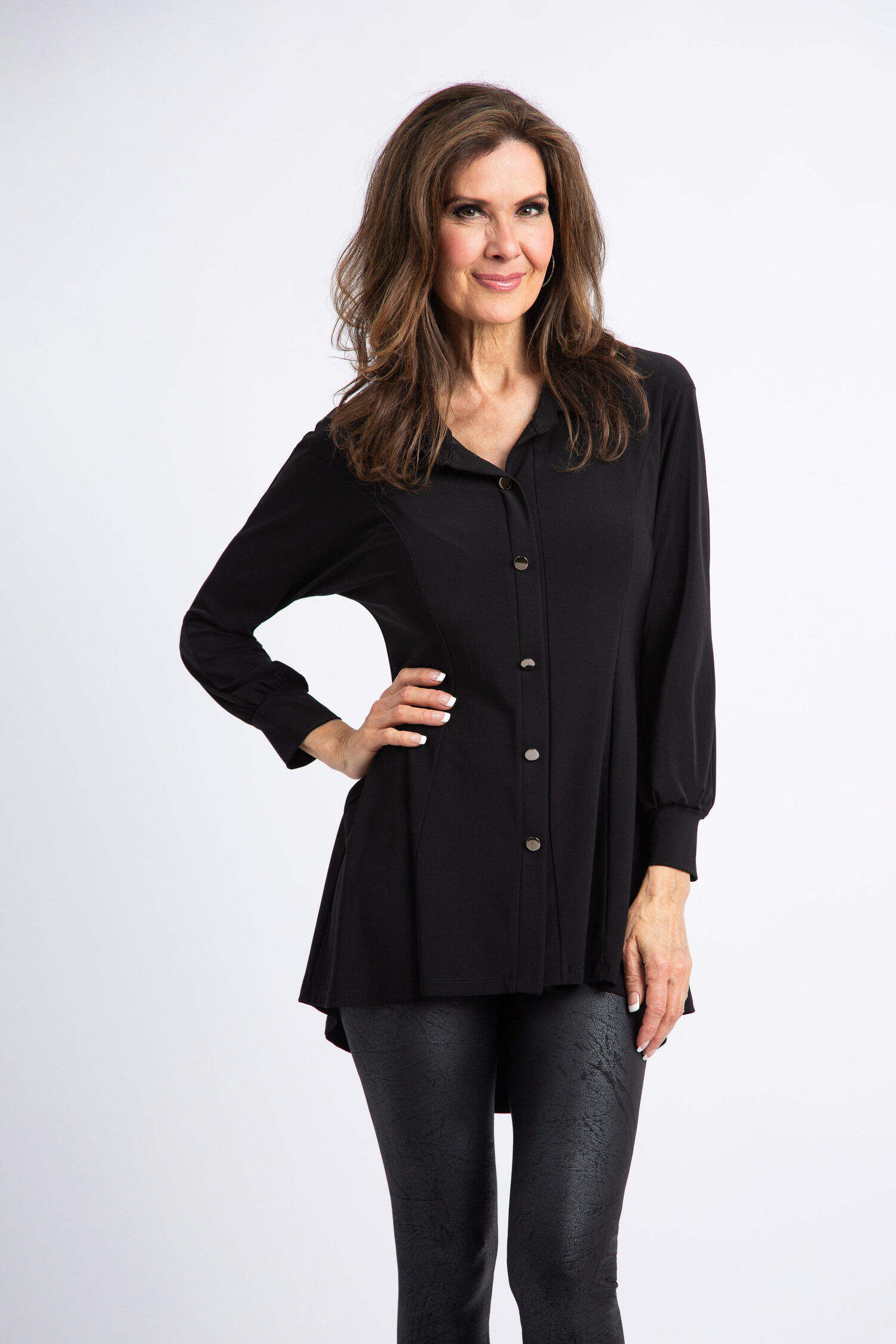 Faux Button Blouse Image 1