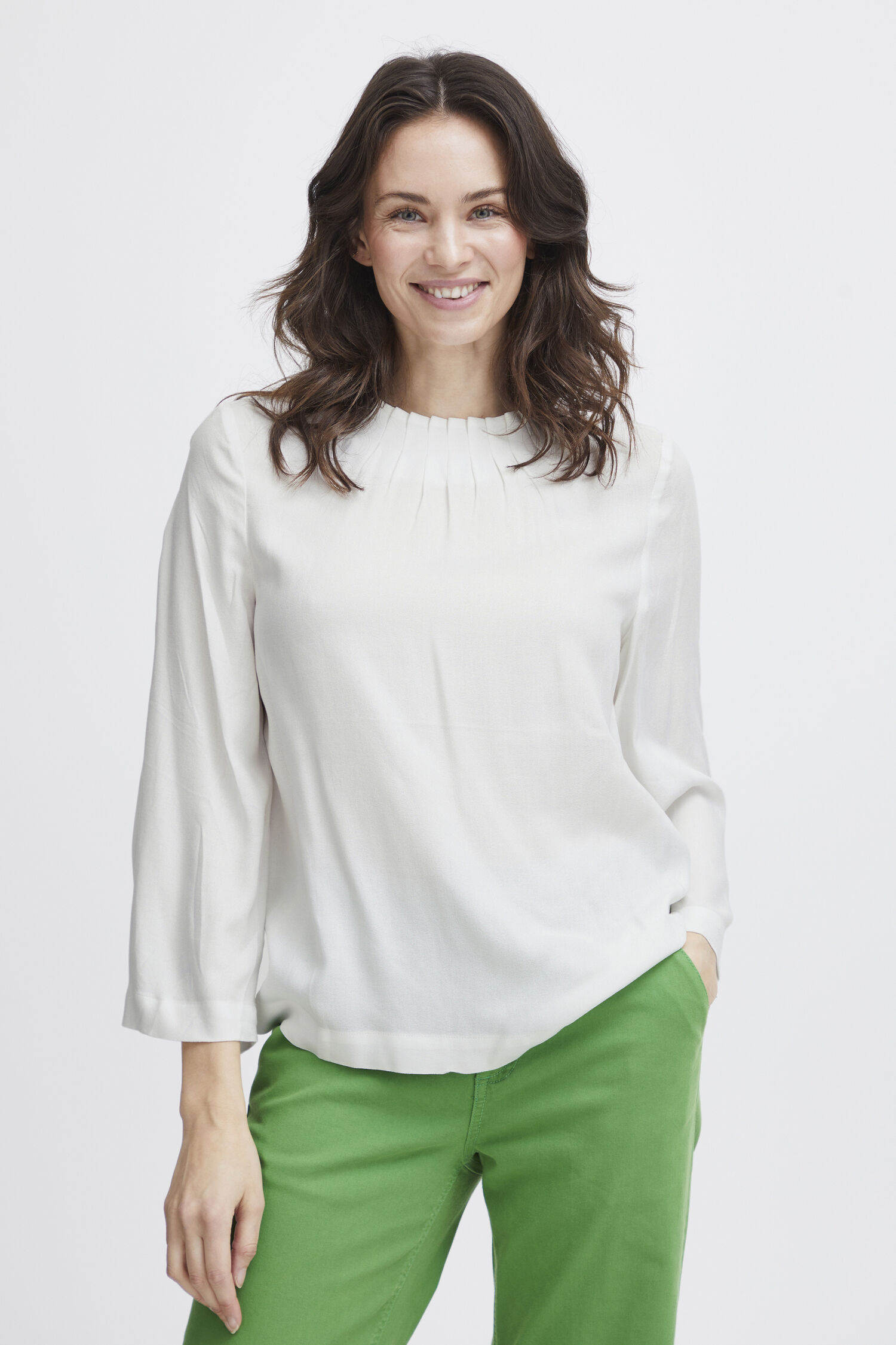 Pleated Collar Blouse Image 1