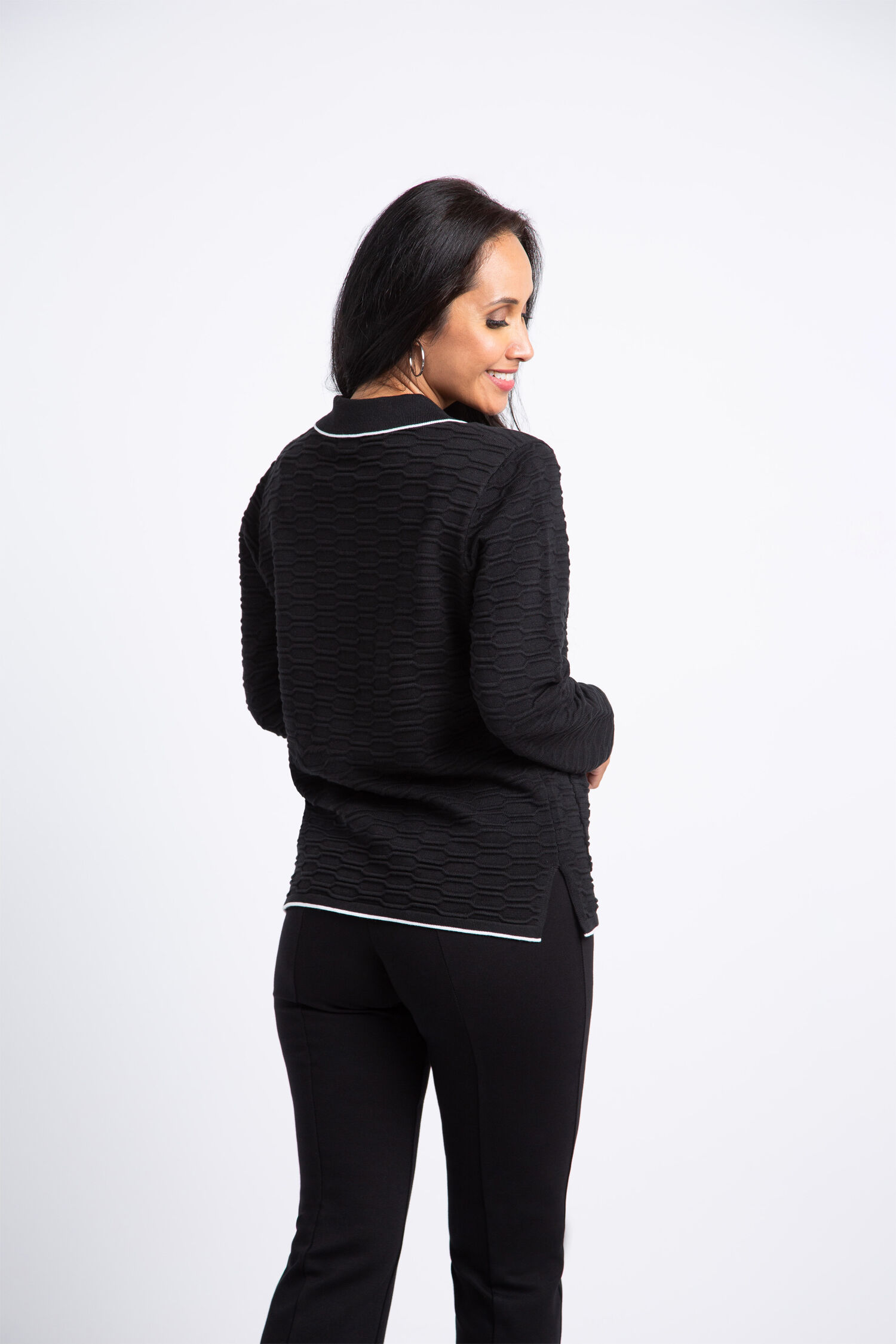 Zip-Up Cardigan w/ Pockets Image 3