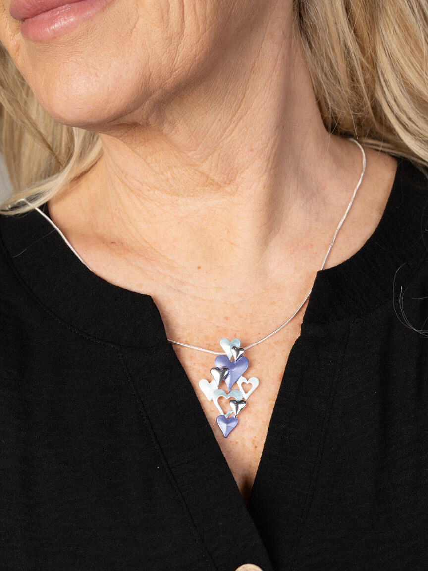 Diamond Frame Heart Necklace