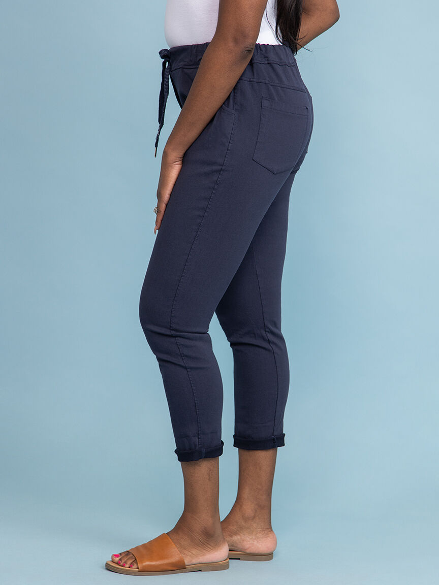 Casual Pants with Lurex Drawstring  Image 3