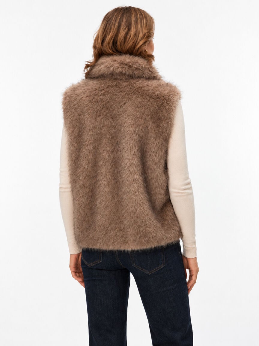 Zip Front Fur Vest