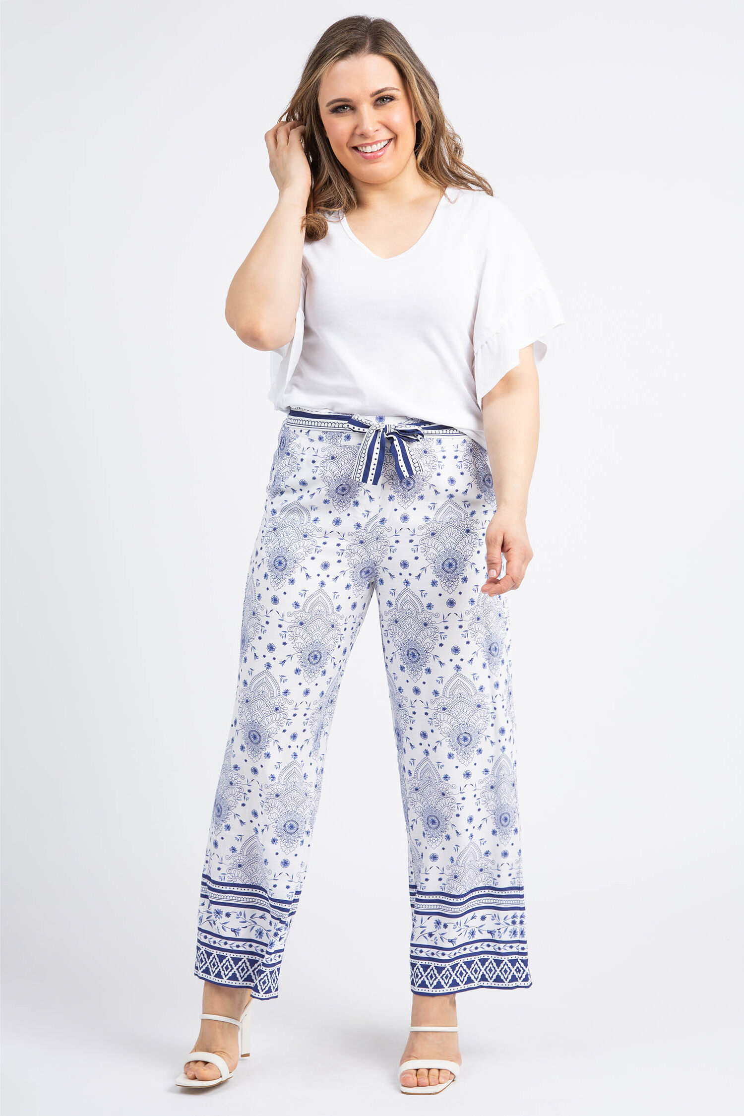 Raglan Top w/ Double Frill Sleeve Image 2