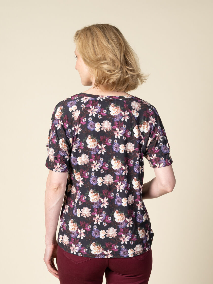 Short Sleeve Floral Top