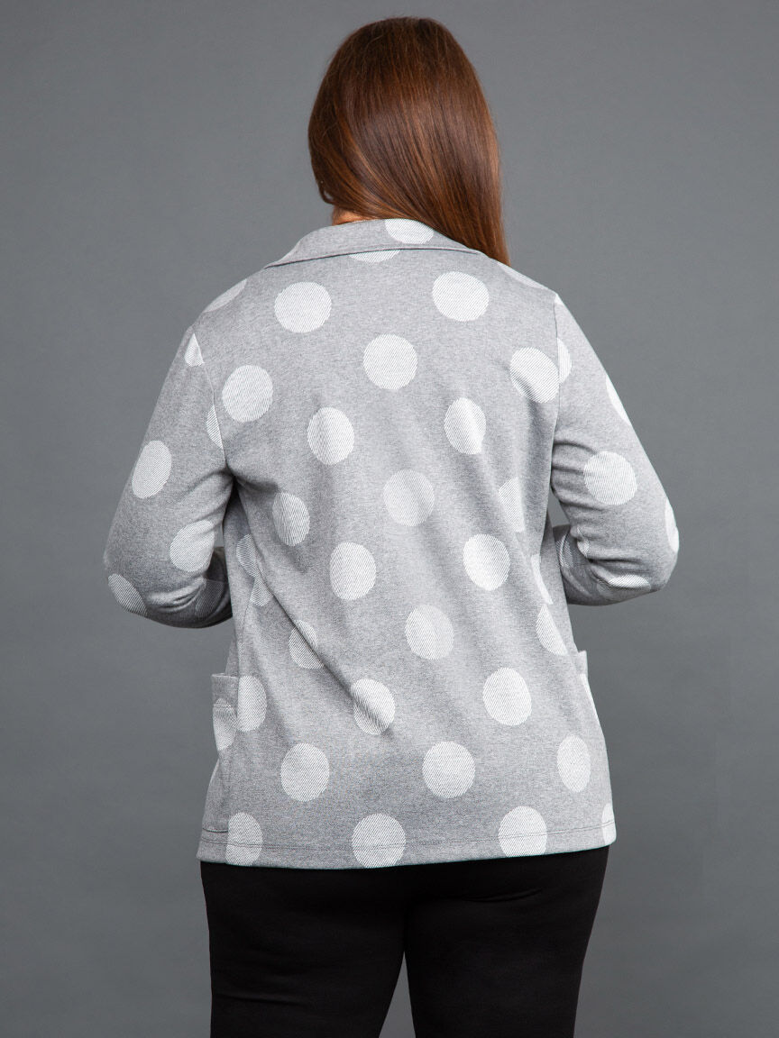 Polka Dot Casual Blazer Image 4