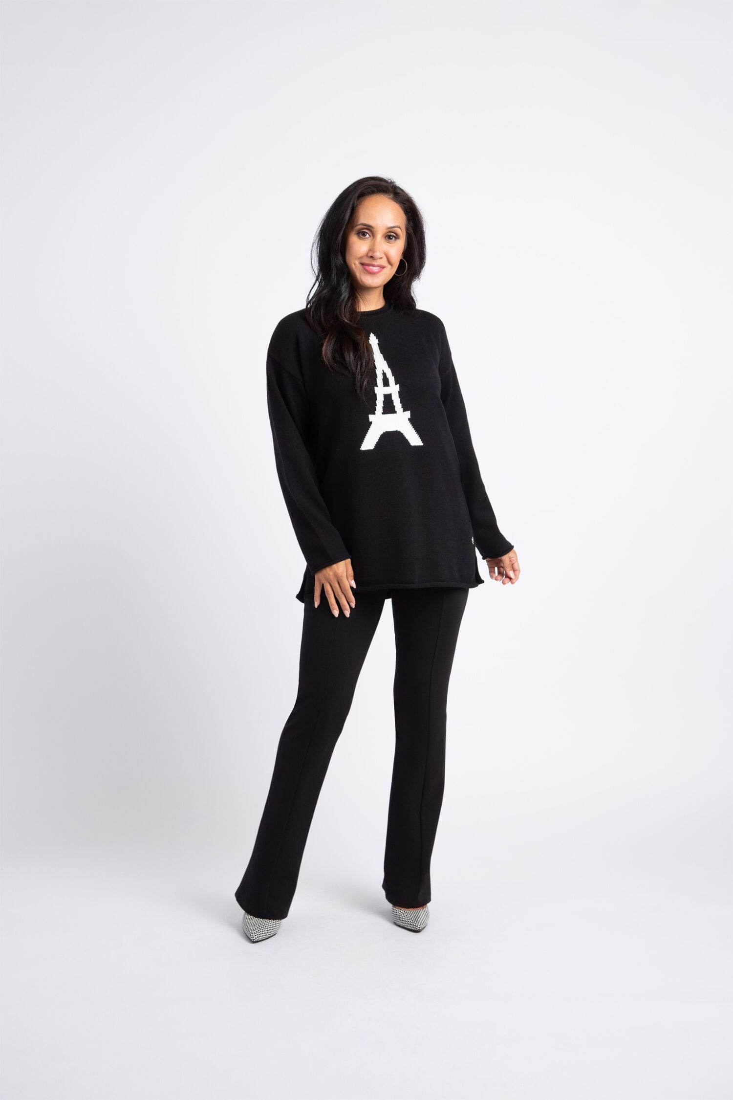 Eiffel Tower Knit Sweater  Image 1