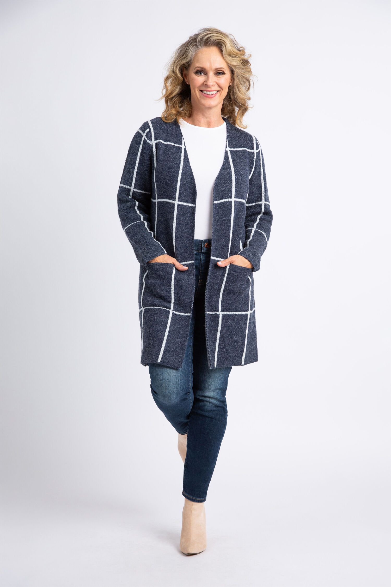 Open-Front Longline Cardigan Image 1