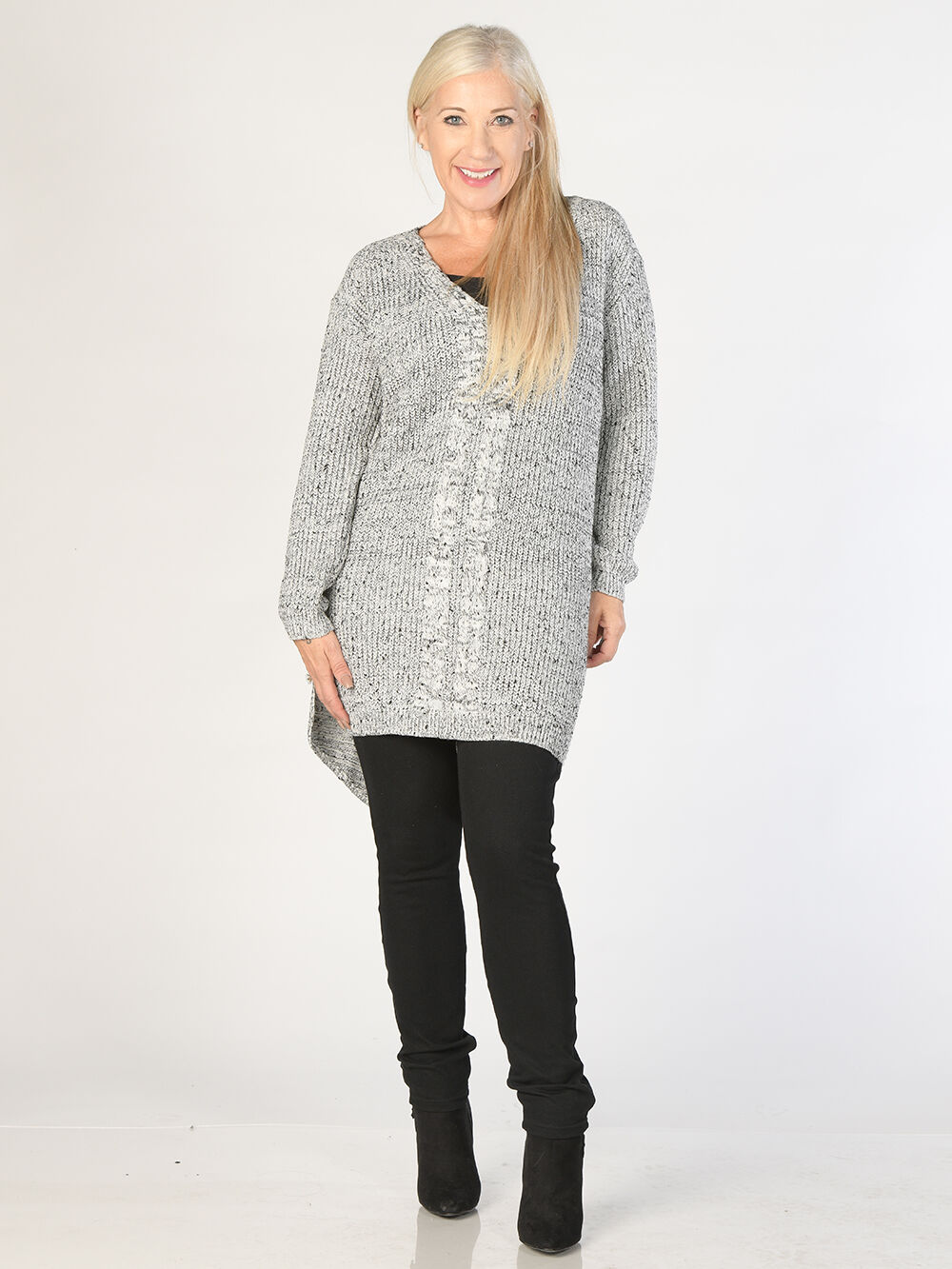 Relaxed Tunic Sweater Image 2