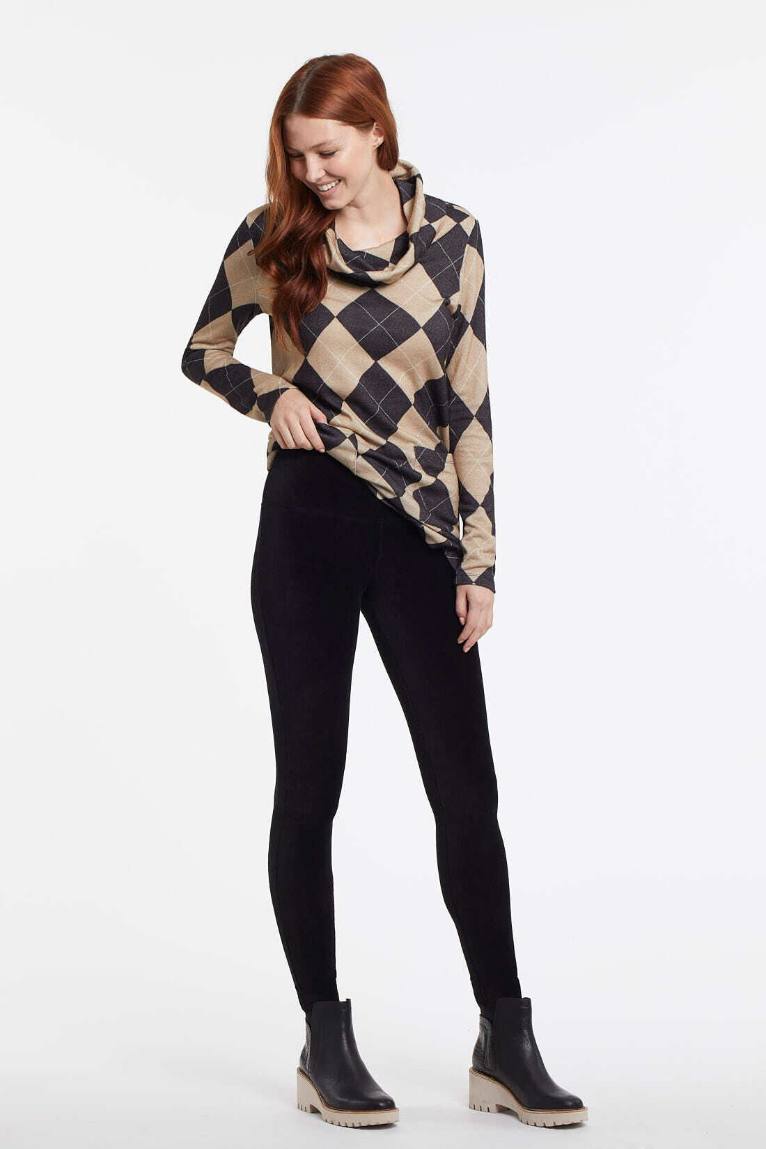 High-Rise Corduroy Slimming Leggings Image 1