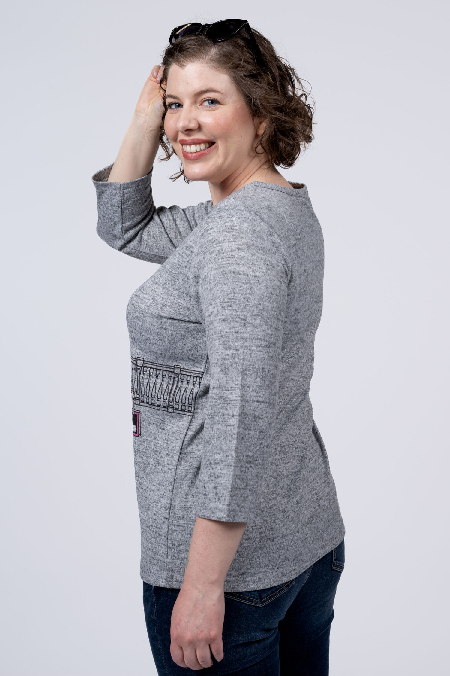 Martinis in Paris Long Sleeve Top Image 4