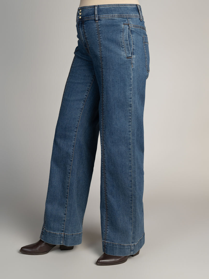 Tribal Wide Leg  Jean 