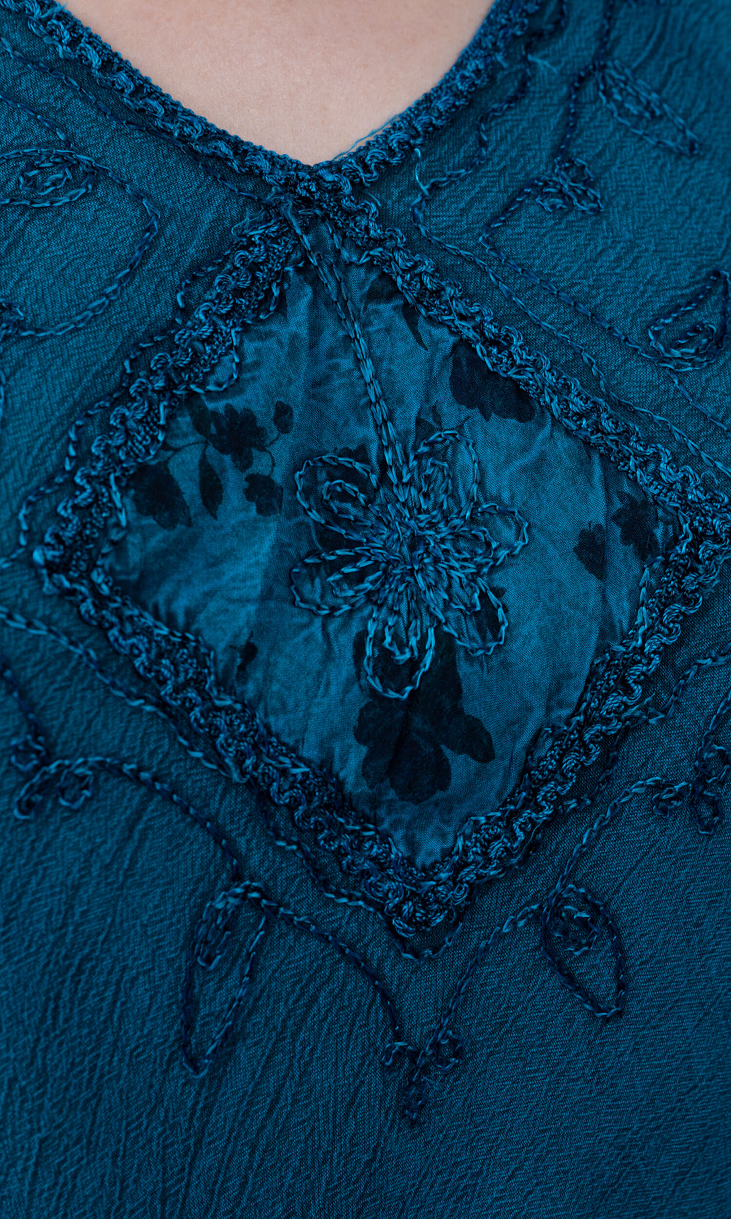 Sleeveless Embroidered Umbrella Dress Image 2