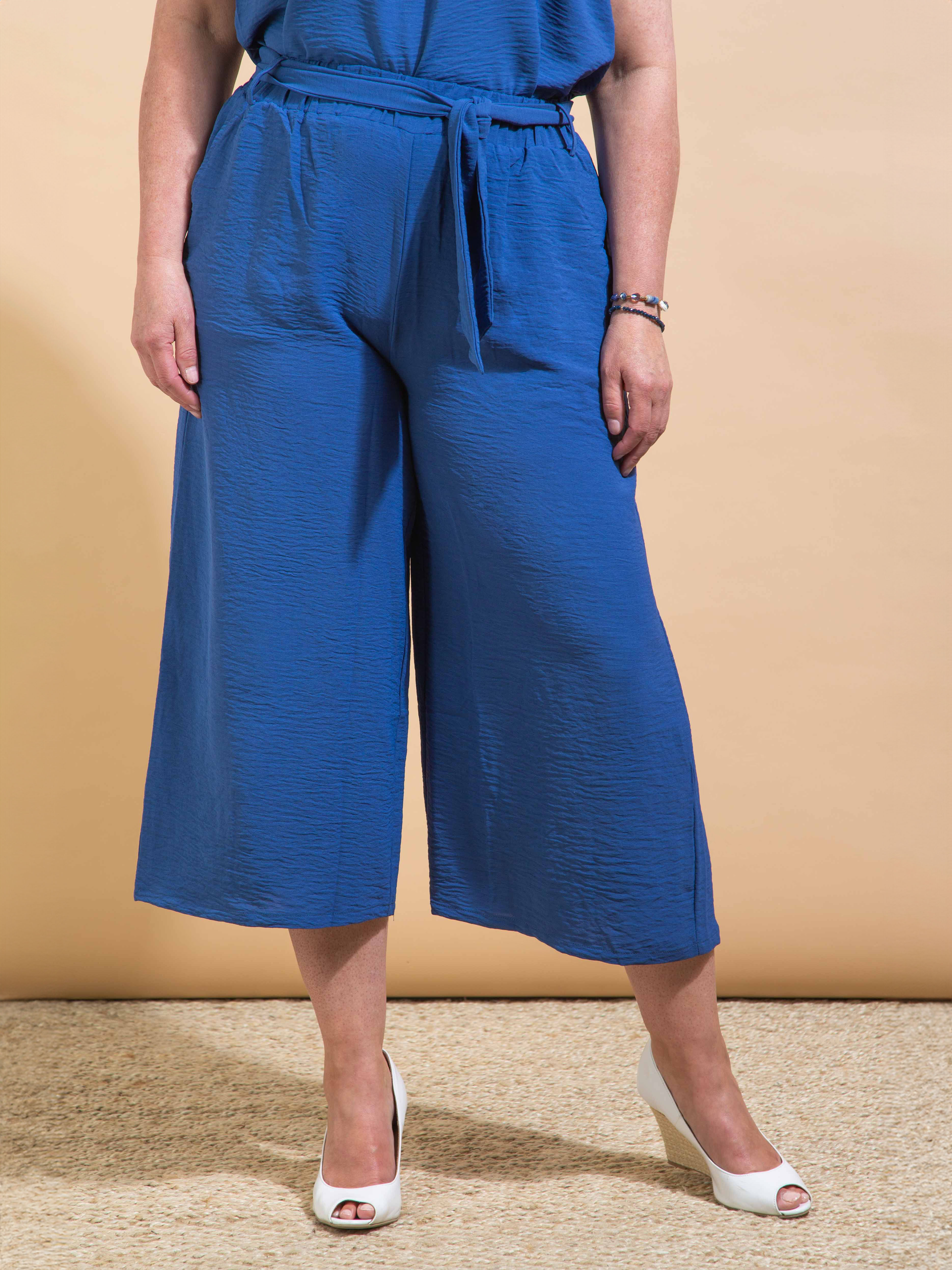 Tie Waist Cropped Pant Image 1