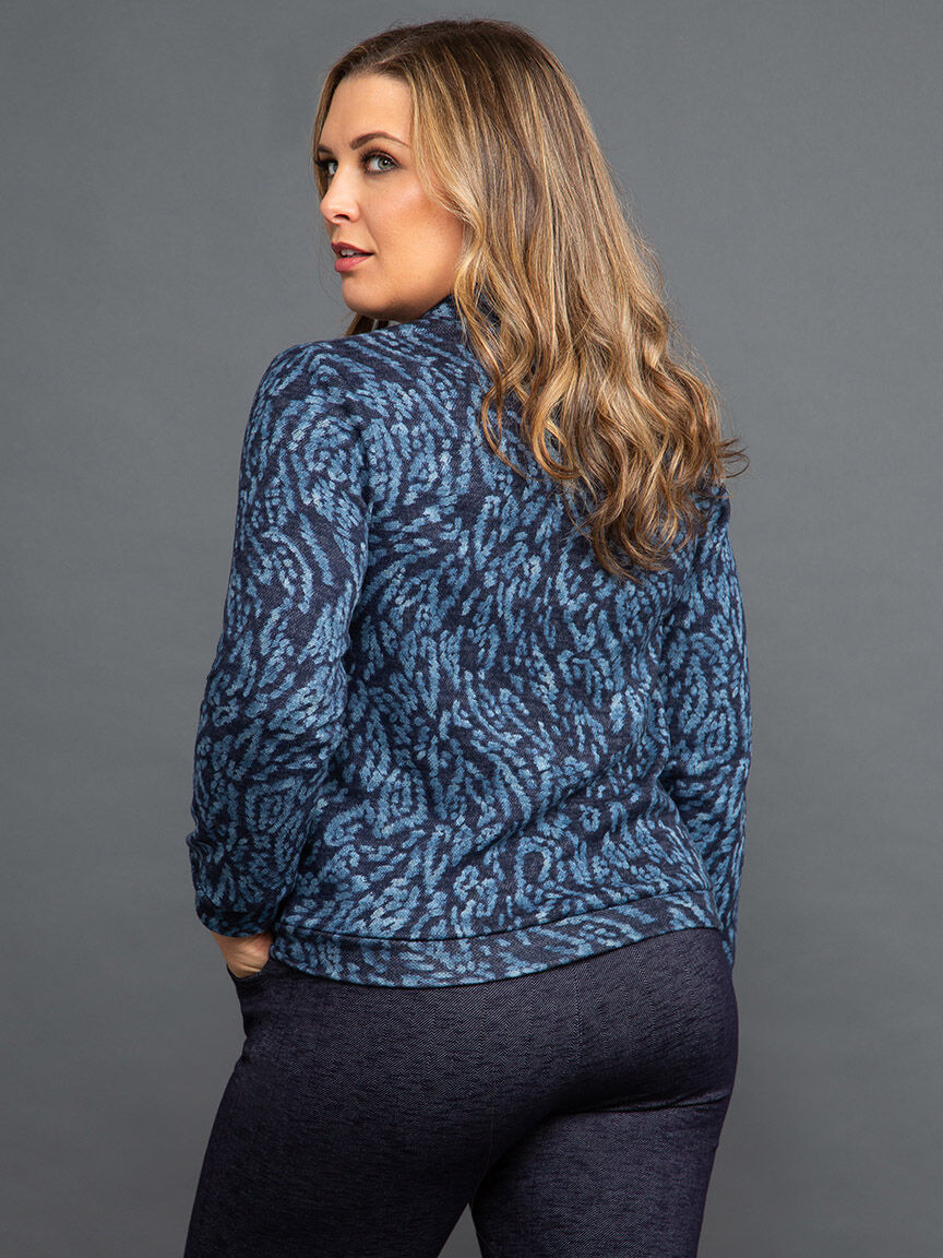 Knit Bomber Jacket Image 4