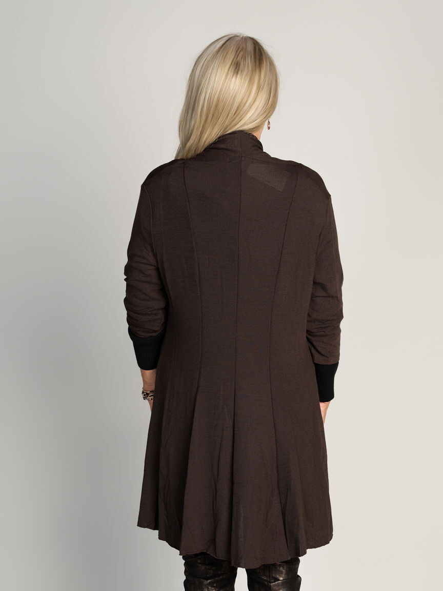 Long Open Front Cardigan