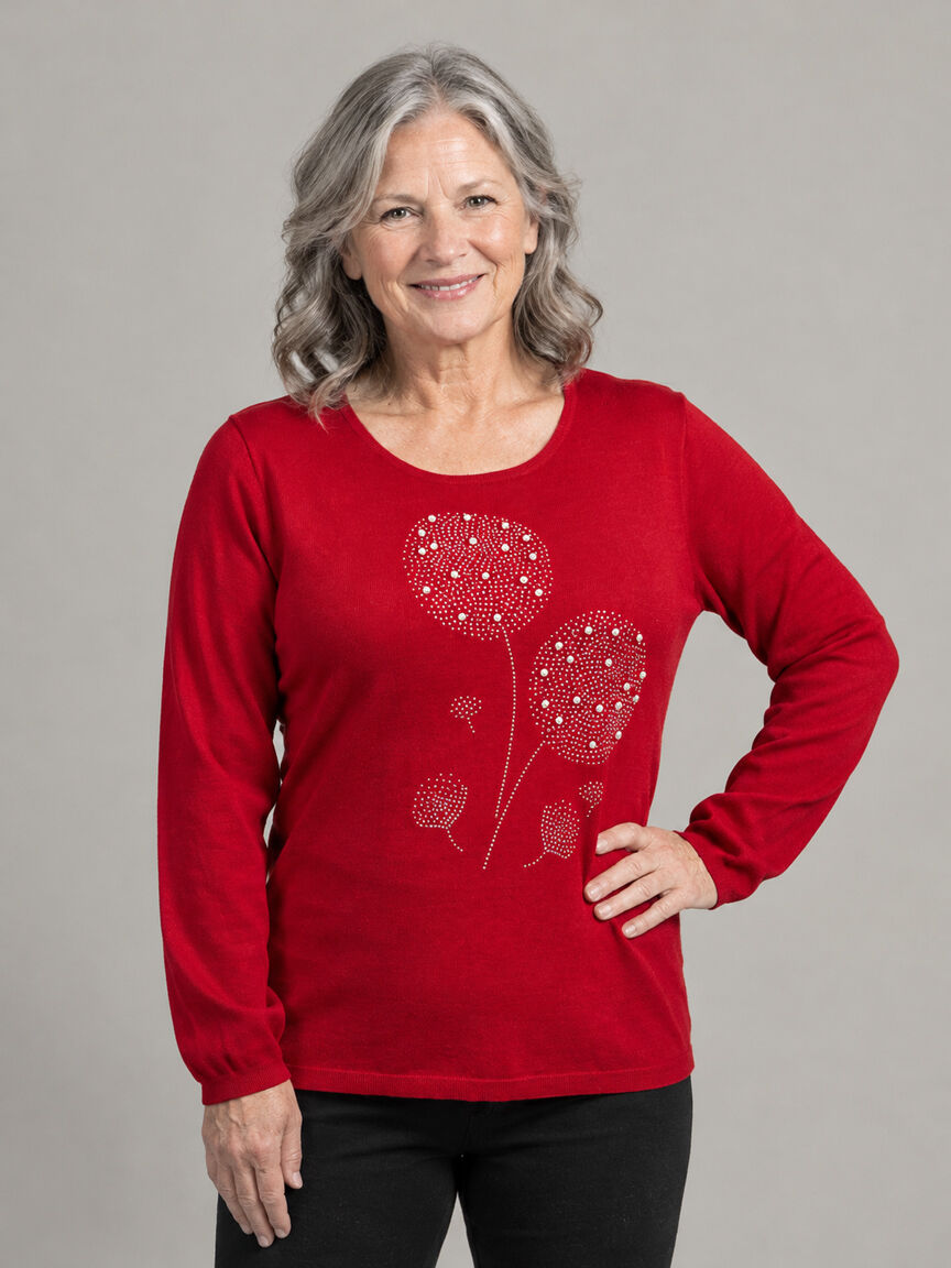 Long Sleeve Dandelion Peal Sweater
