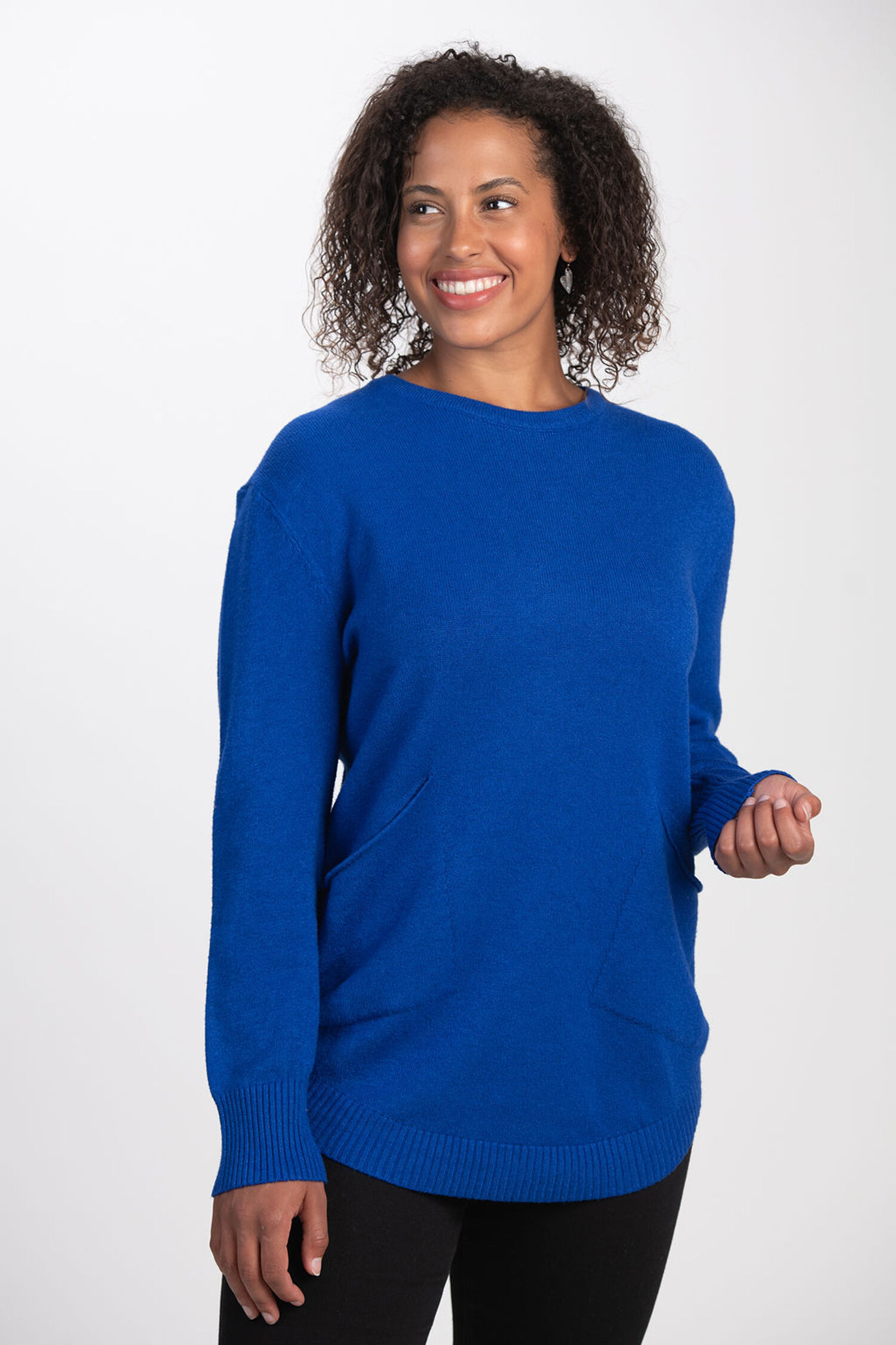 2 Pocket Crewneck Sweater  Image 1