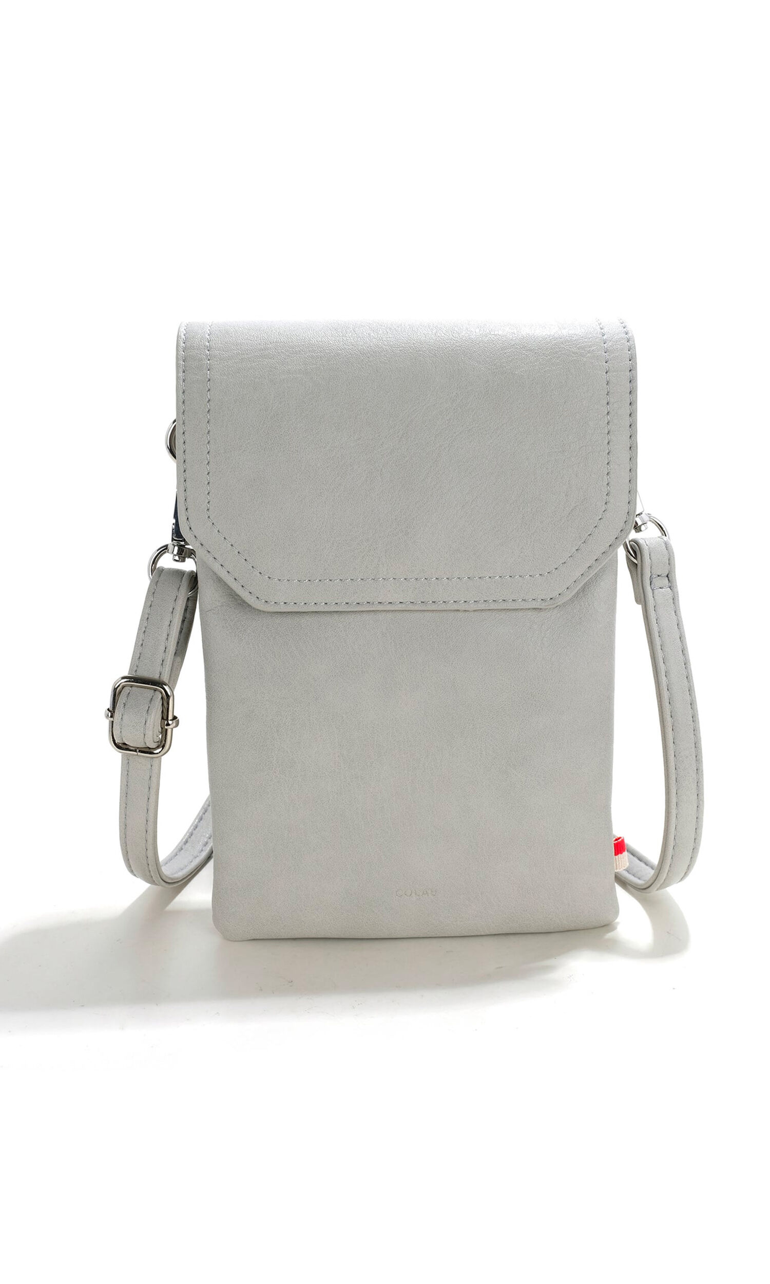 Vegan Leather Crossbody Tech Bag Image 4