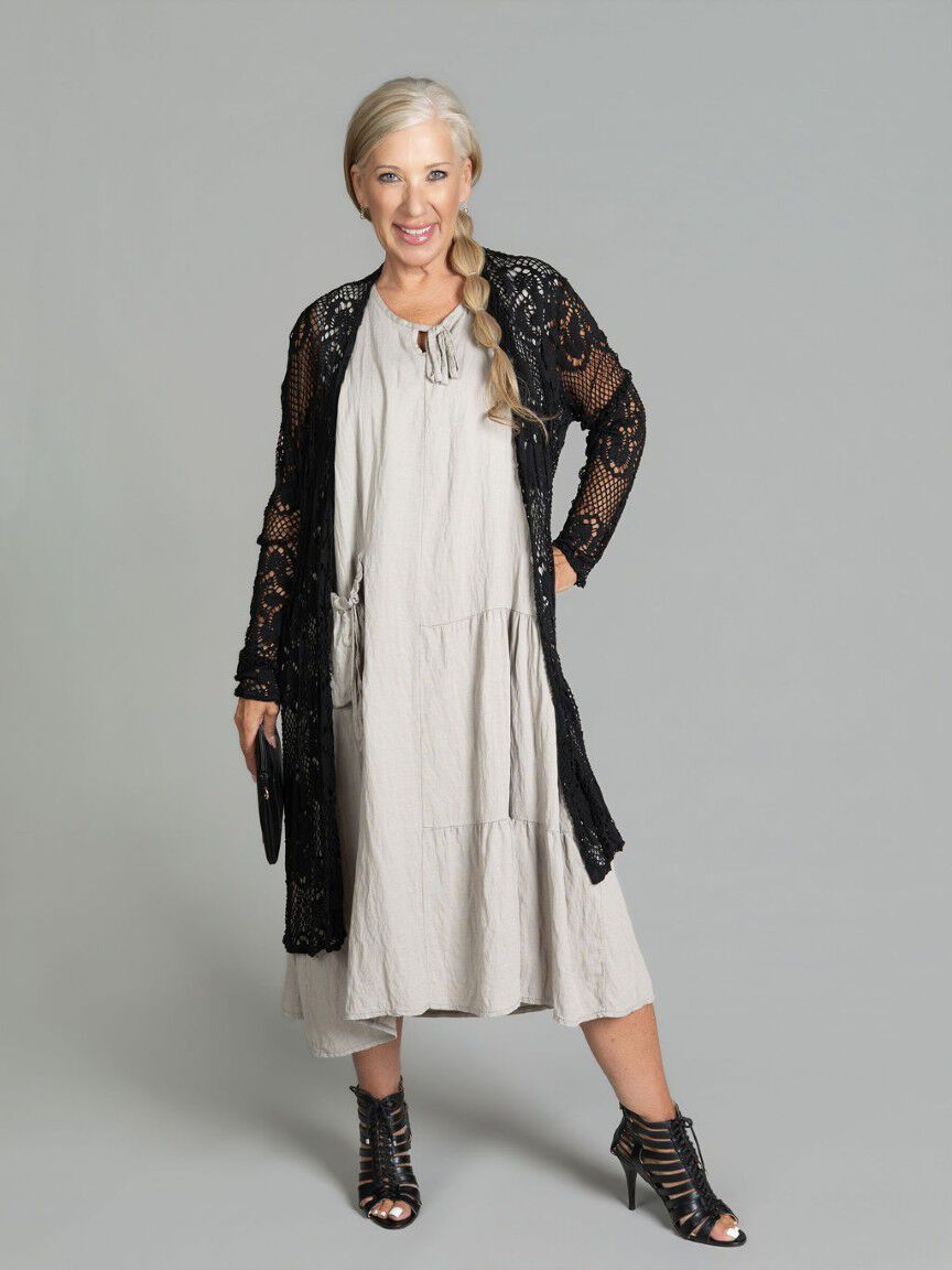 Sleeveless Midi Dress With Pocket Image 1