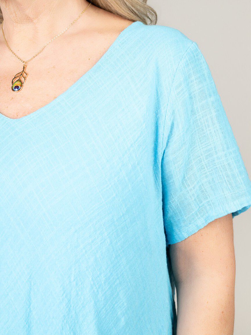 Layered Hem Knee Dress