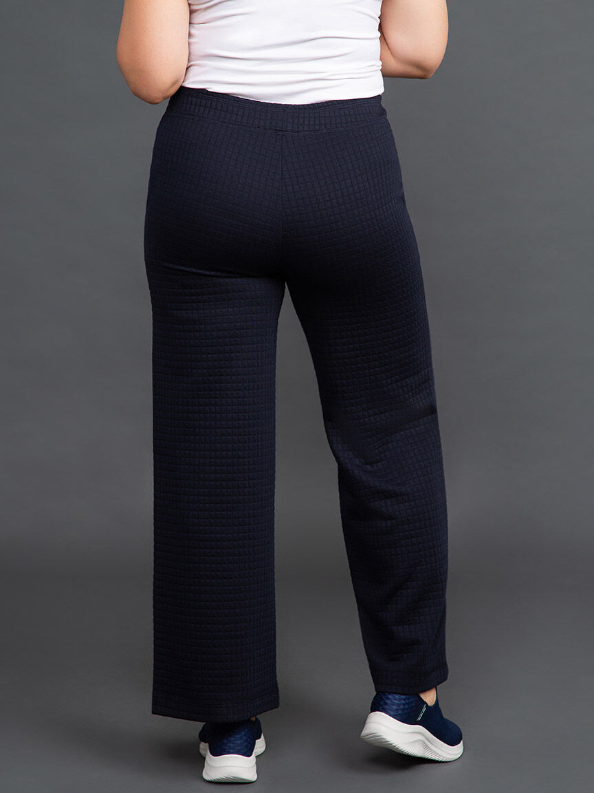 Wide Leg Quilted Pull-On Pant Image 4