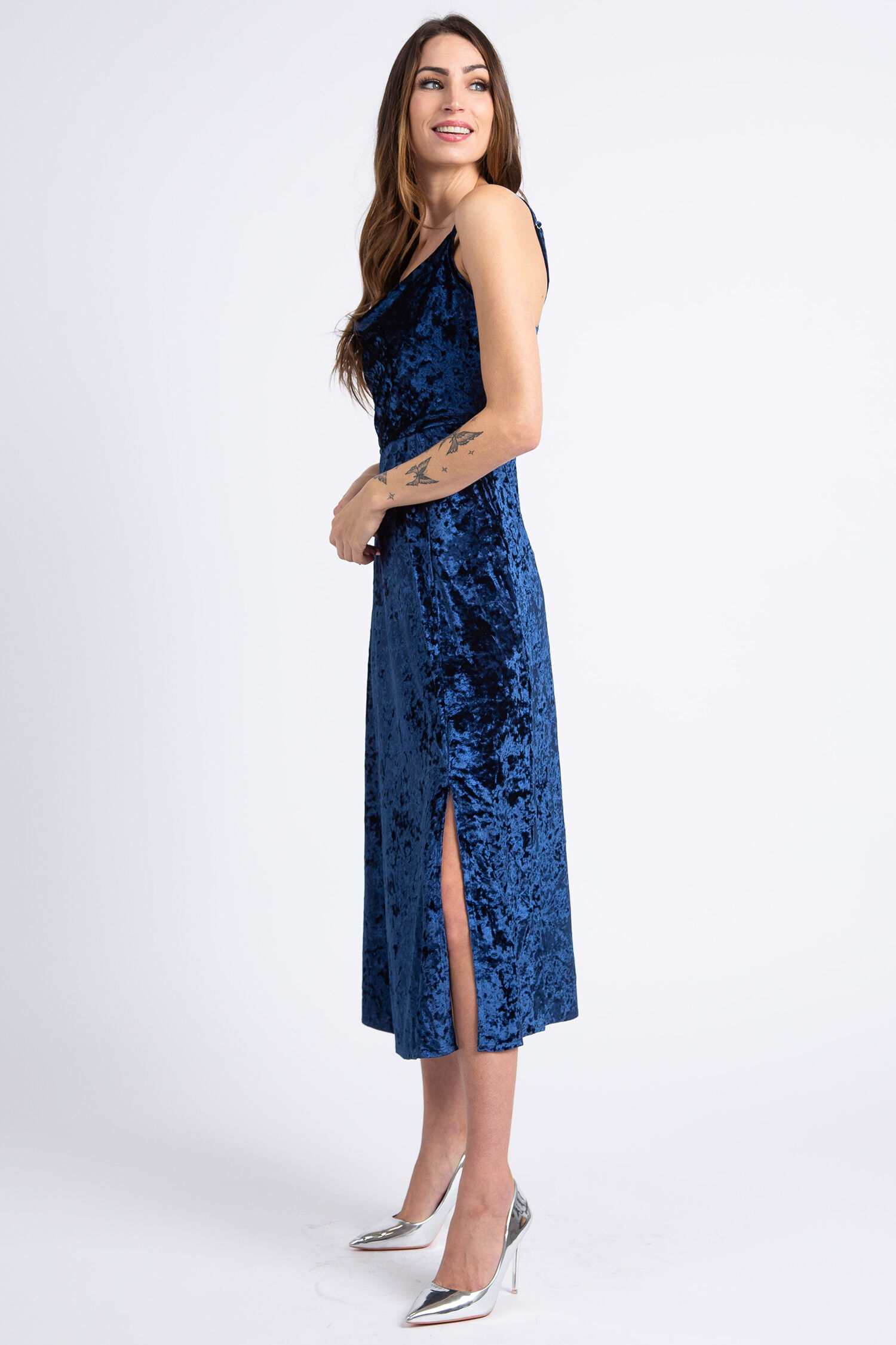 Sleeveless Velour Maxi Dress Image 2