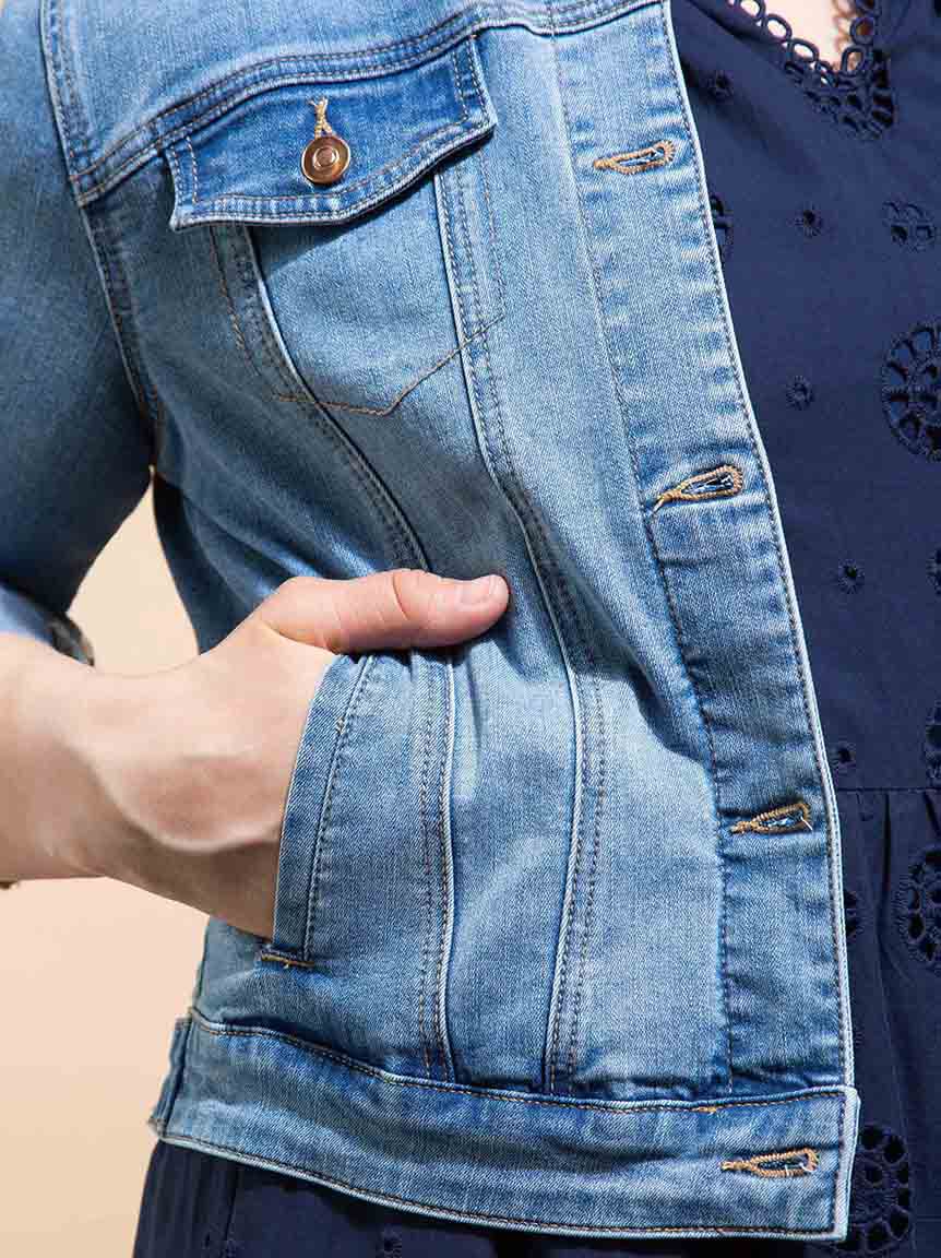 Classic Fit Denim Jacket Image 5