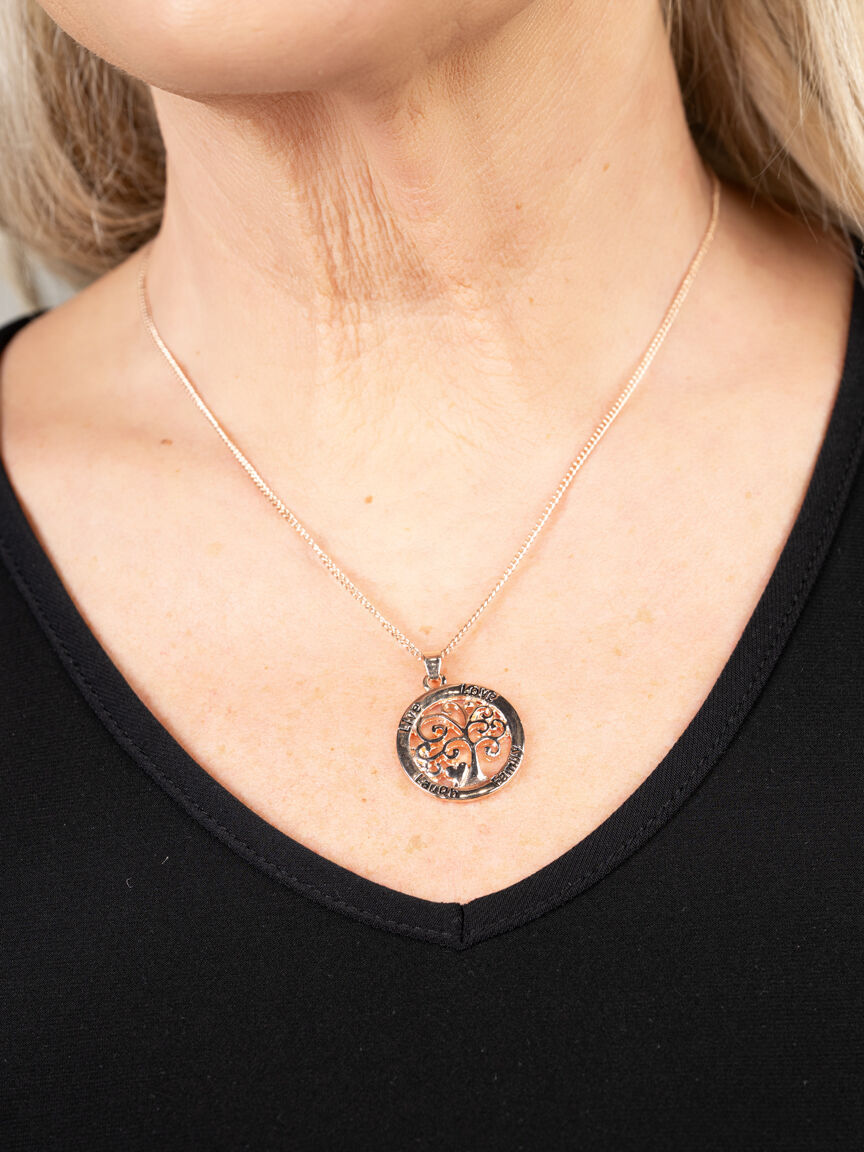 Family Tree Pendant Necklace