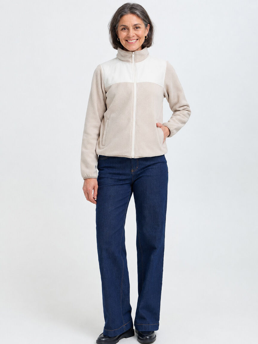 Cream Fleece Jacket