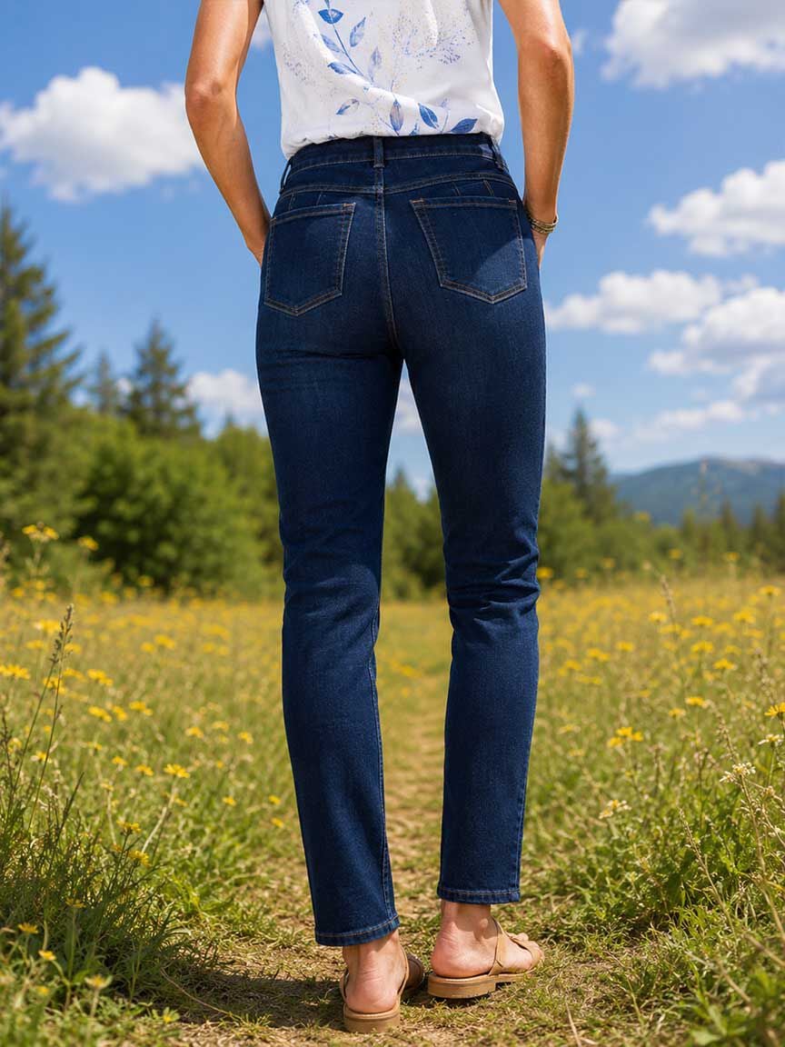 Petite Curvy 5 Pocket Jeans