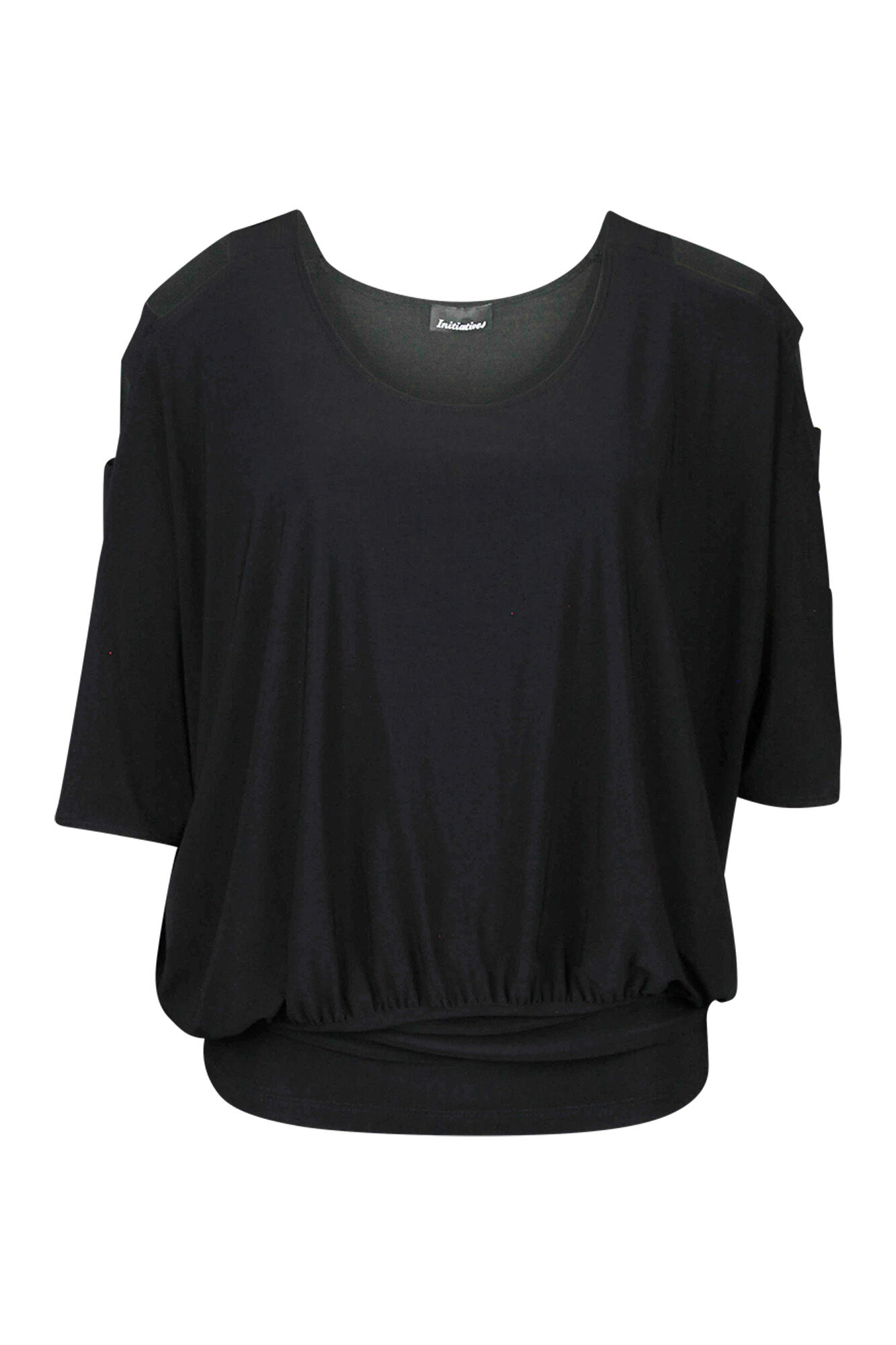 Dolman Sleeve with Banded Waist Top Image 2