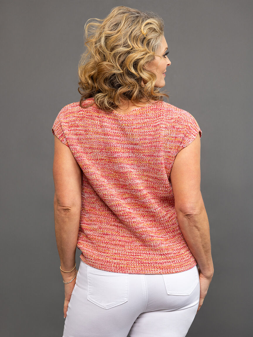 Space Dye Sweater Top Image 4