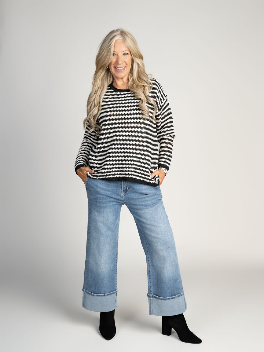 Bamboo Fiber Cuffed Jeans