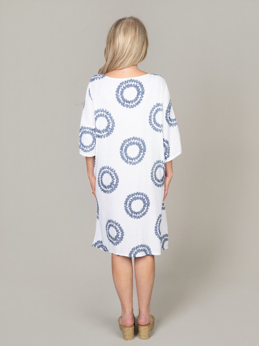 3/4 Sleeve Tunic Dress