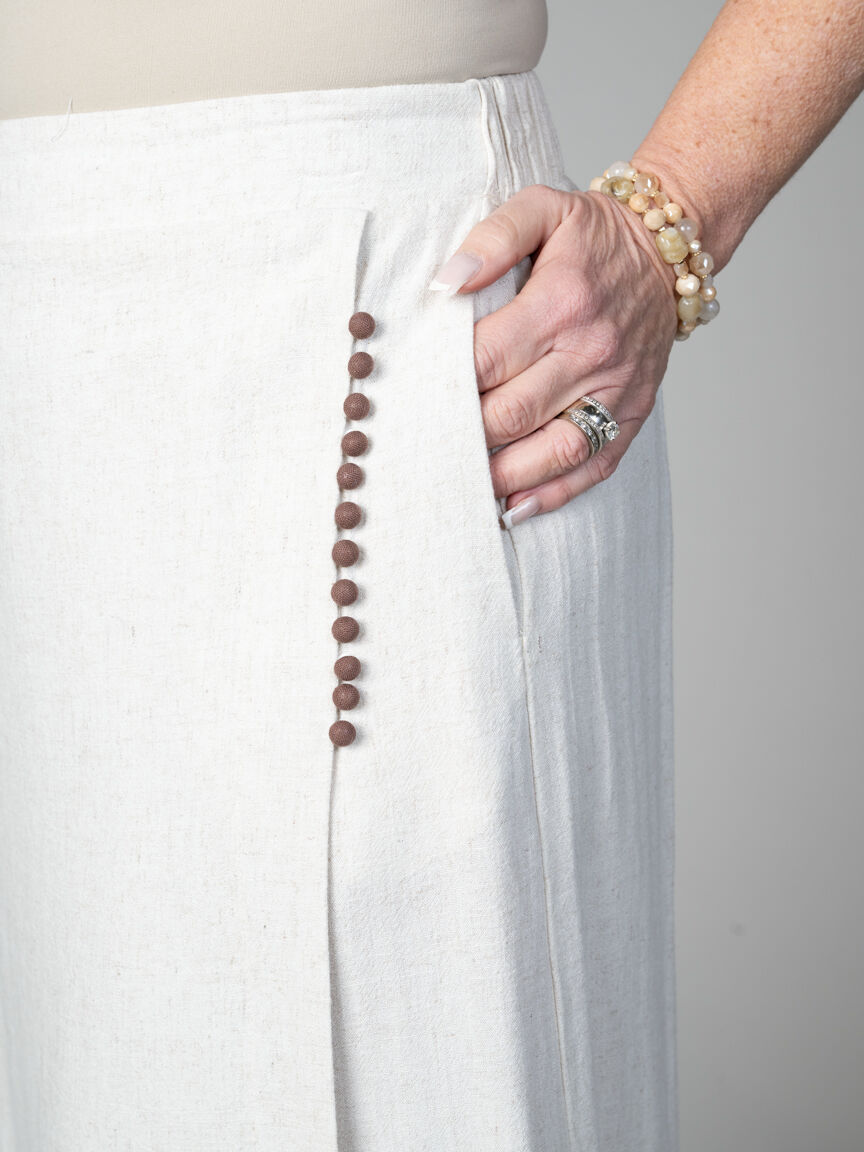 Midi Linen Skirt