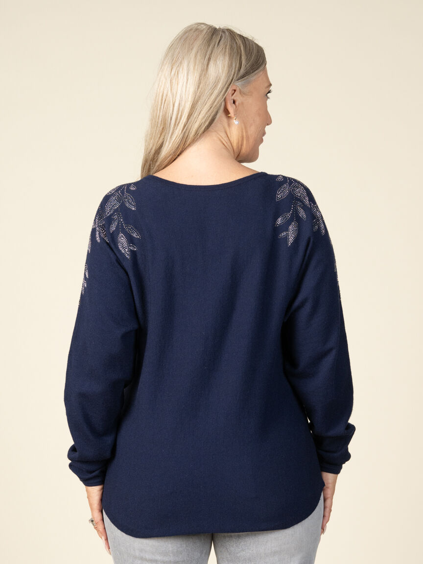 Lightweight Hotfix Leaf Sweater